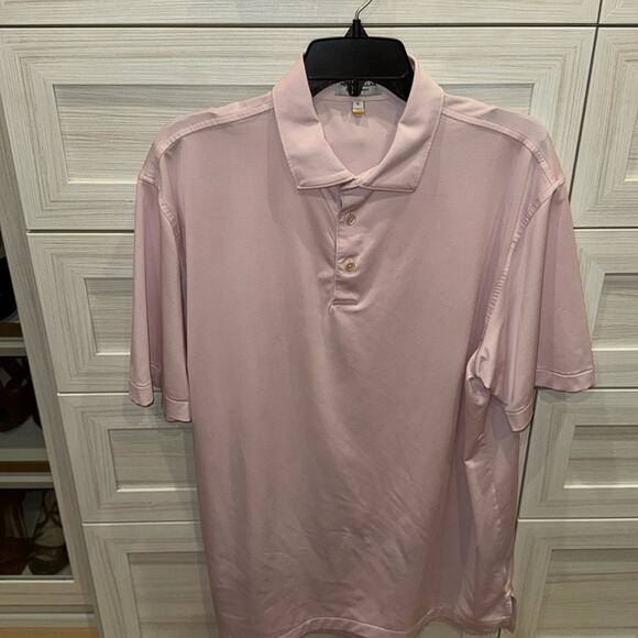 Peter Millar Summer Comfort Polo Pink Stripe Large - Picture 1 of 6